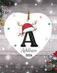 Personalized Initial Christmas Ornament