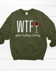 WTF wine family turkey Thanksgiving Shirt