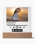 Personalized Song Plaque | Wedding Song Photo Plaque