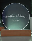 Wedding Gift | Personalized Night Light - Home Decor - Engagement Gift - Newlywed Gift - Wedding Favors -