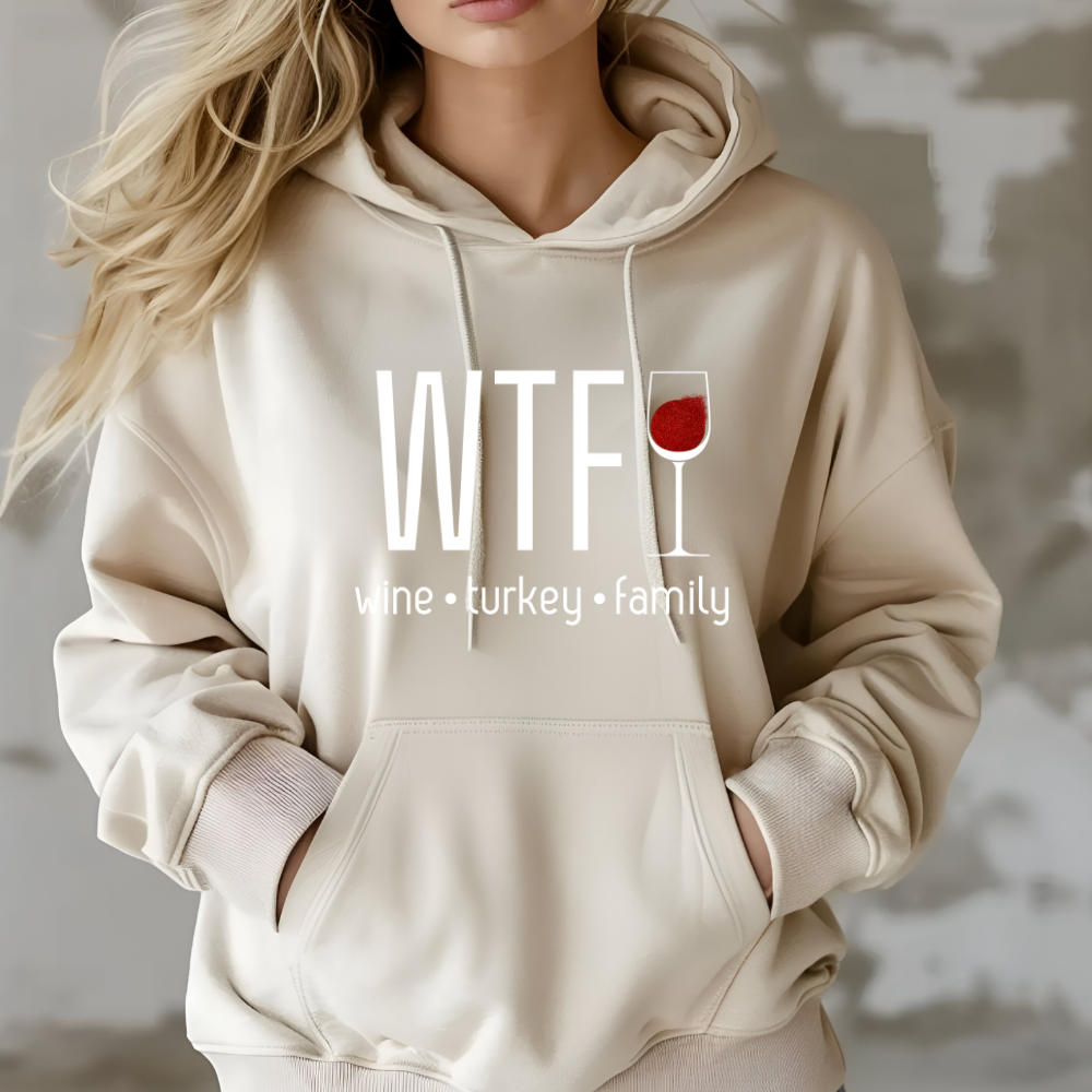 WTF wine family turkey Thanksgiving Shirt