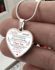 To My Daughter Heart Necklace - You Will Always Be My Baby Girl - From Mom or Dad