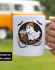 Ghost Bike Halloween T-Shirt - Sweatshirt - Mug