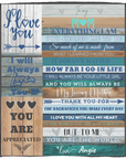 To My Mom Blanket | Wooden Look Mom Blanket | Cozy Plush Fleece Blanket