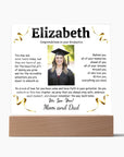 Personalized Acrylic Plaque for Graduates | Light Up Graduation Gift | Personalized Photo Plaque