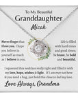 To My Beautiful Granddaughter Personalized Love Knot Necklace | Perfect Gift for Her