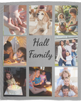 Family Photo Throw Blanket | Personalized Family Blanket 50x60