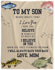 To My Son Plush Fleece Blanket - 60x80