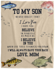 To My Son Plush Fleece Blanket - 60x80