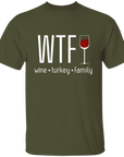 WTF wine family turkey Thanksgiving Shirt