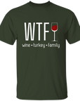 WTF wine family turkey Thanksgiving Shirt