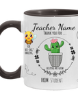 Personalized Teacher Mug from Student 11 oz. | Thank you Gift for Teachers, Day Care Workers