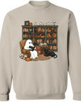 Retro Ghost Reading Books Sweatshirt