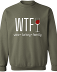 WTF wine family turkey Thanksgiving Shirt