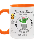 Personalized Teacher Mug from Student 11 oz. | Thank you Gift for Teachers, Day Care Workers