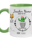 Personalized Teacher Mug from Student 11 oz. | Thank you Gift for Teachers, Day Care Workers