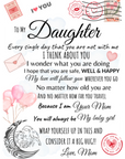 To My Daughter Blanket | Cozy Fleece Blanket