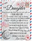 To My Daughter Blanket | Cozy Fleece Blanket