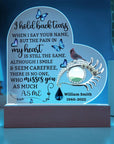 Personalized Memorial Plaque - No One Misses You As Much As Me