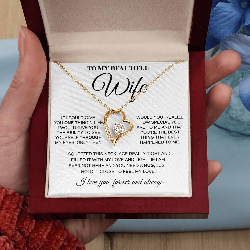 To My Beautiful Wife You Are Special To Me Necklace