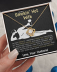 “Smokin' Hot Wife” Love Knot Necklace – A Playful and Romantic Gift