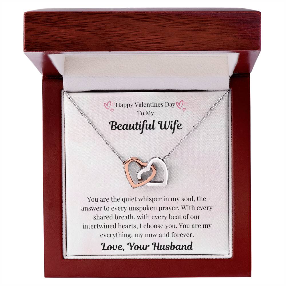 My Everything, Forever Love Necklace - Valentine's Day Message Card Necklace