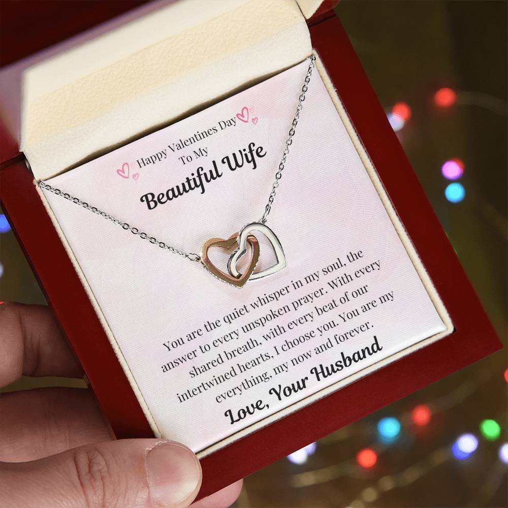 My Everything, Forever Love Necklace - Valentine's Day Message Card Necklace