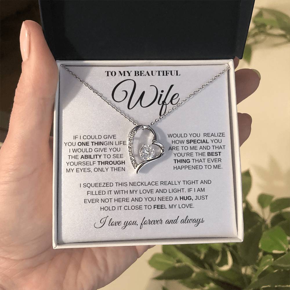 To My Beautiful Wife You Are Special To Me Necklace