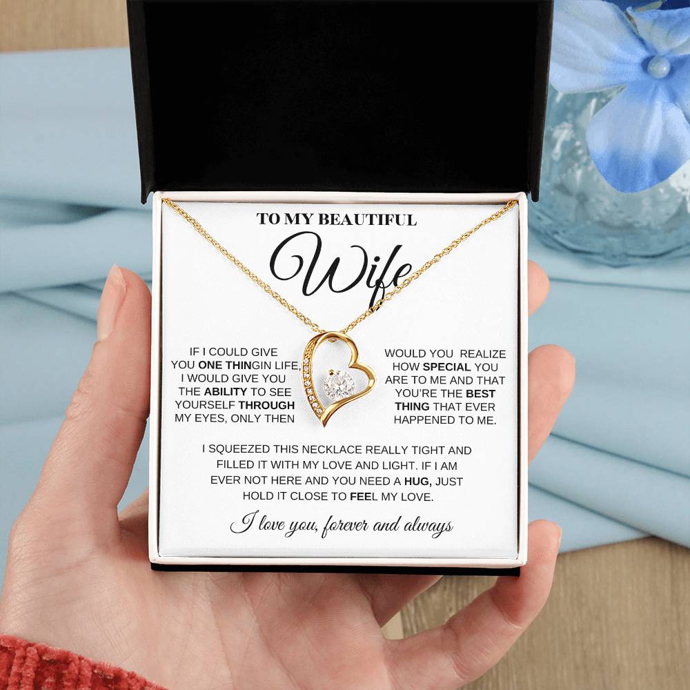 To My Beautiful Wife You Are Special To Me Necklace