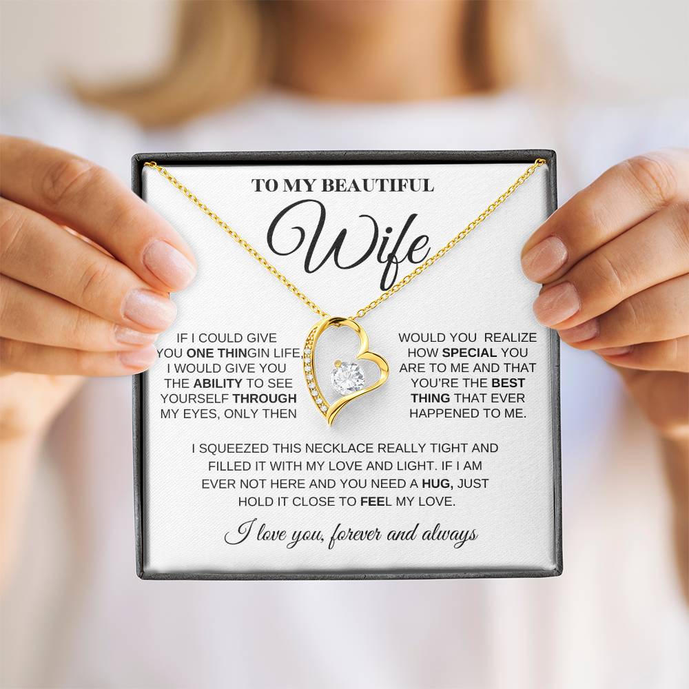 To My Beautiful Wife You Are Special To Me Necklace