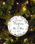 Couples First Christmas Ornament 2024