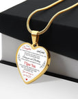 To My Daughter Heart Necklace - You Will Always Be My Baby Girl - From Mom or Dad