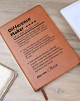 Personalized Difference Maker Graphic Journal | Thank You Gift