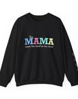 This Mom Wears Her Heart on Her Sleeve | Personalized Sweatshirt | Mother's Day Gift