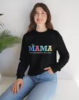 This Mom Wears Her Heart on Her Sleeve | Personalized Sweatshirt | Mother's Day Gift