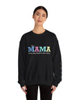 This Mom Wears Her Heart on Her Sleeve | Personalized Sweatshirt | Mother's Day Gift